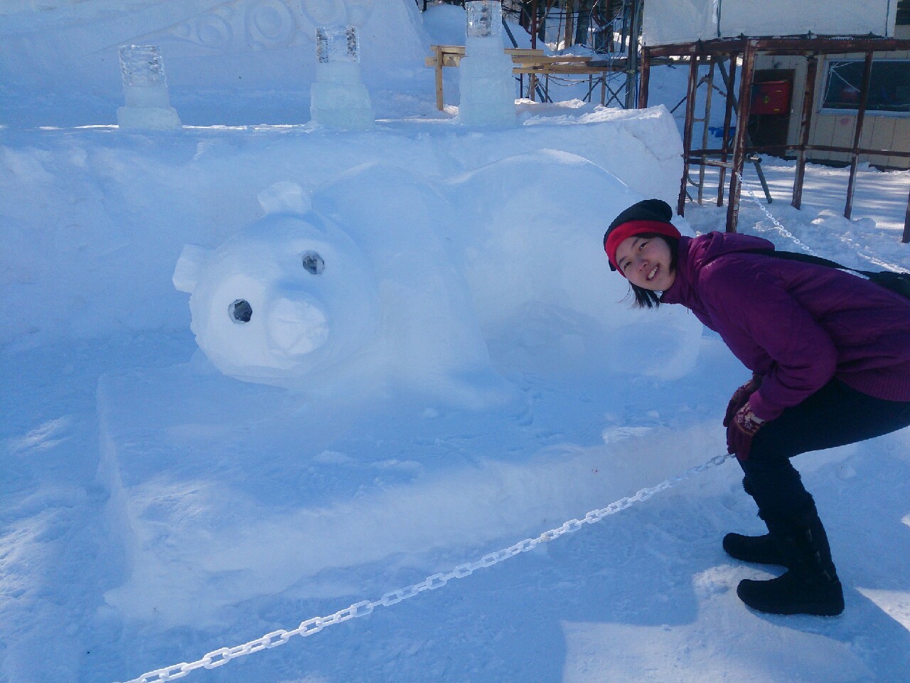 雪や氷などがテーマのイベントに参加する